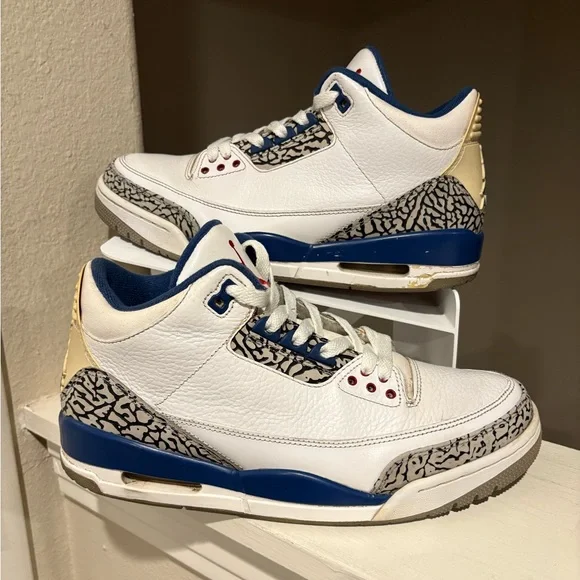 Air Jordan 3 Retro True Blue 2011 Size 9 Hypebeast Kicks Lifestyle 136064-104 - Picture 1 of 13